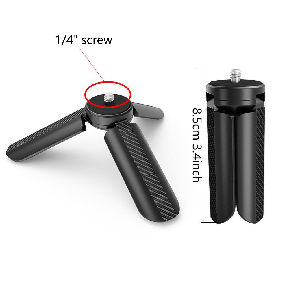 Desktop Tripod Portable Table Stand Tripods with 1/4'' Screw for GoPro Hero Camera Video Vlog Grip Panel Ring Light Phone Gimbal