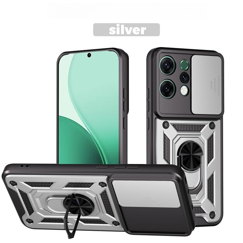 Armor Funda For Oppo Reno 14 Pro 14F 5G Case Slide Camera Protection Ring Holder Phone Cover Reno14 F 14pro 5G Shockproof Coque