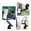 Phone Mount for Car, 3in1 Long Arm Suction Cup Holder Universal Cell Phone Holder Mount Dashboard Windshield Vent Compatible with All Smartphones