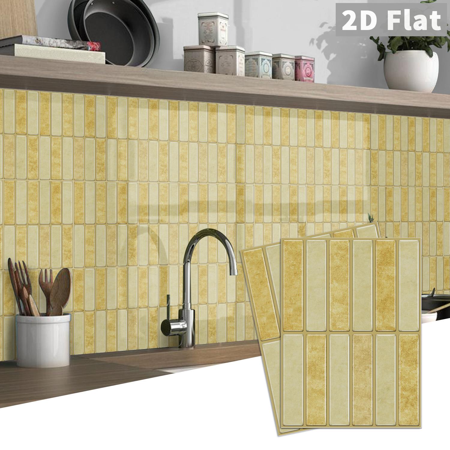 

Peel-and-stick splash-proof wall decals, 20-pack, 9×6.7 inches, suitable for kitchens, bathrooms, and walls (as the picture,20pcs)