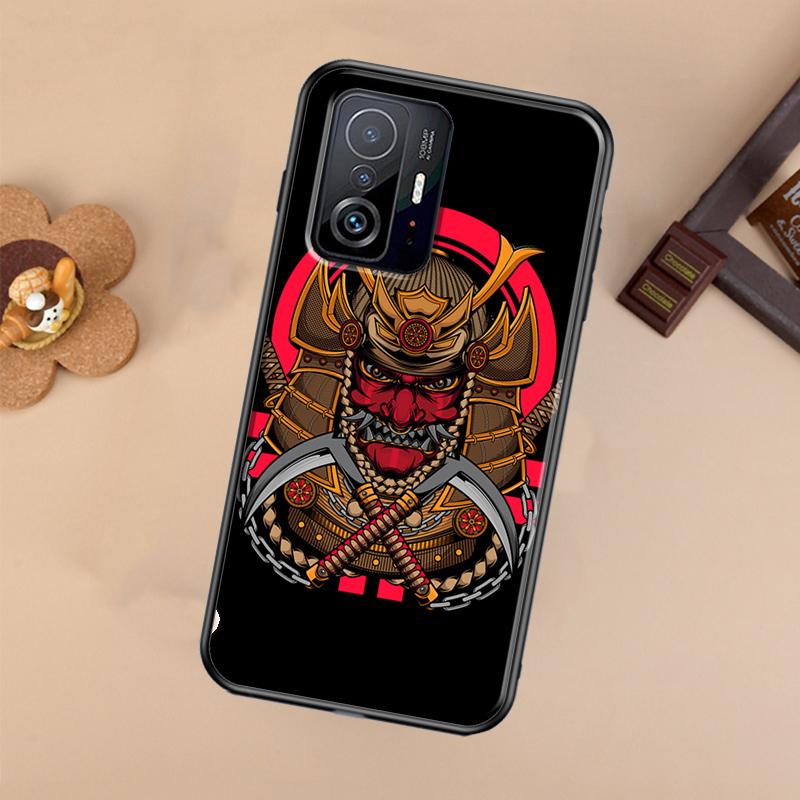 Japanese Samurai Warrior Case For Xiaomi POCO X7 Pro X3 X5 X6 F3 F5 F6 M6 Pro 11T 12T 13T 14T Pro 13 14 Ultra Cover