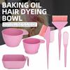 6Pcs DIY Hair Dye Tools Set Hairdressing Mixing Bowl Brush Set for Stylist