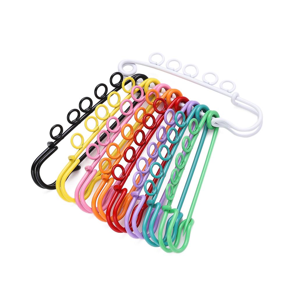 10pcs/lot Colorful Safety Pins Brooch Blank Base Brooch Pins 3/5 Rings Jewelry Pin for DIY Jewelry Making Supplies Accessorie