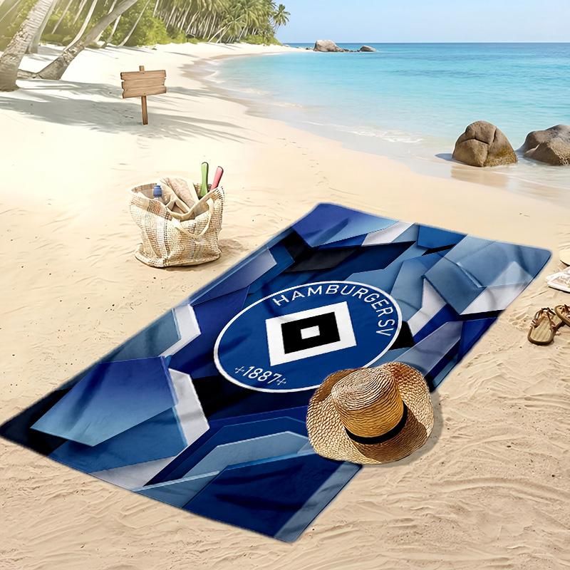 Asciugamano da Spiaggia con Stampa Calcio Hamburger SV, Asciugamano Grande Morbido ad Asciugatura Rapida per Spiaggia Campeggio Nuoto