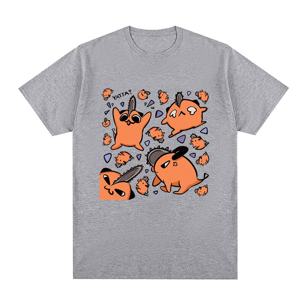 Kettensäge Unisex Pochita T Shirt Unisex Harajuku ästhetische Grafik Kawaii Tshirt Unisex Anime Unisexga Cartoon Streetwear T-Shirts Tops