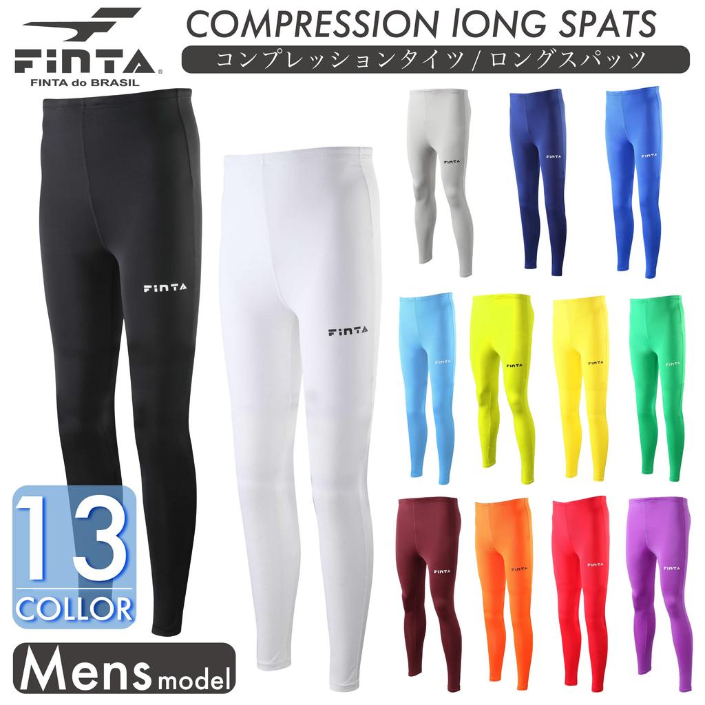 FINTA Men's Long Spats for Soccer and Futsal, FTW7029 (005), Black, Size O