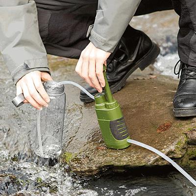 Water Purifier Survival Food Grade Portable Reusable Convenient Reliable Safety Stainless Steel Camping