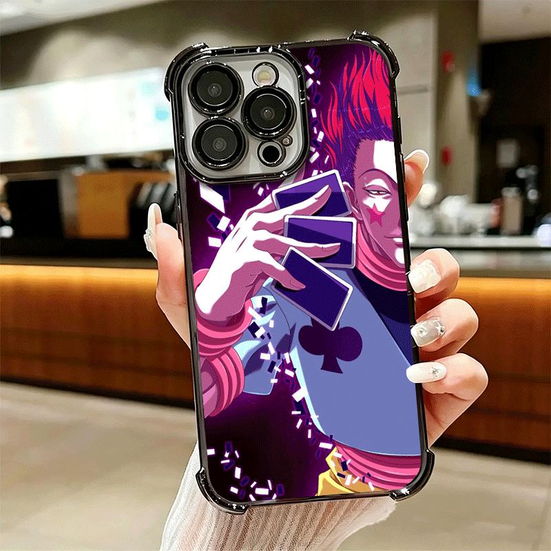 Hunter X-Hunters Hisoka Soft Phone Case For iPhone 15 16 17 Air 14 Pro Max 16E Plus 13 12 Mini Plating Anti-Fall Fundas
