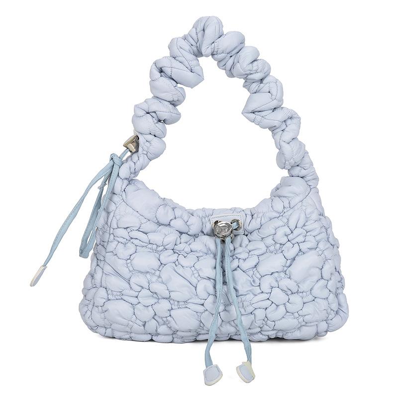 New Bubble Pleated Bag Women's New Foreign Style Underarm Bag Personalized Commuting Shoulder Messenger Bag