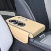 Portable Center Console Armrest Cushion Multifunctional PU Leather Car Armrest Pillow with Cup Holder Tissue Box