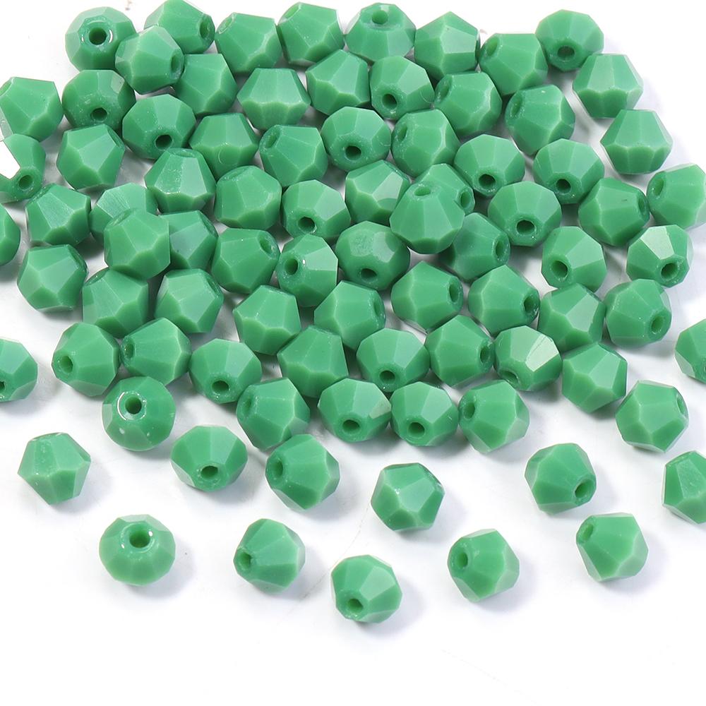 200pcs/lot 4mm Colorful Glass Crystal Beads Bicone Beads Loose Spacer Beads For Jewelry Making DIY Bracelet Necklace Accessories