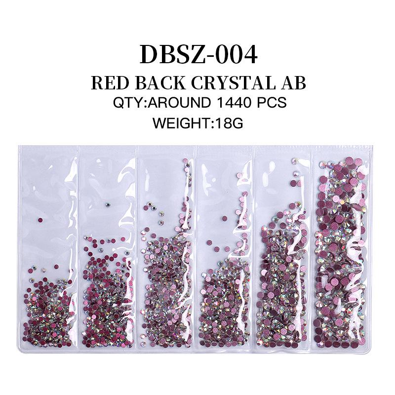 Long Bag Nail Art Jewelry Glass Flat Bottom Diamond Nail Art Diamond Nail Art Jewelry Mixed