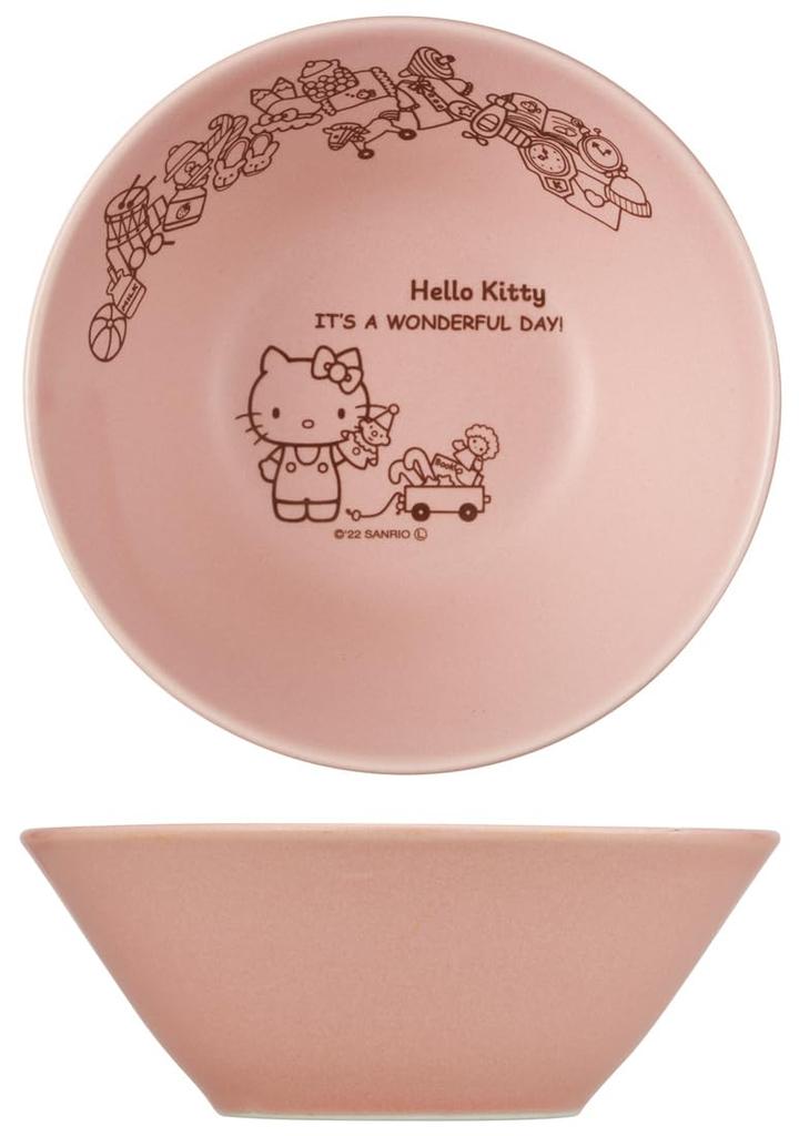 Skater Mino Ware Bowl, Small, 13cm, Ceramic, Hello Kitty, Sanrio, CHBW13-A
