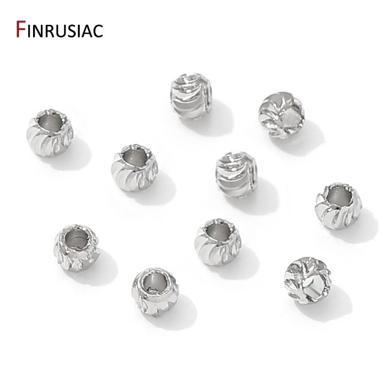 

18K Gold Plated Brass Striped Cut Flower Spacer Beads,Separators Beads For Bracelets,DIY Needlework Jewelry Making Accessories 3mm-50 pieces