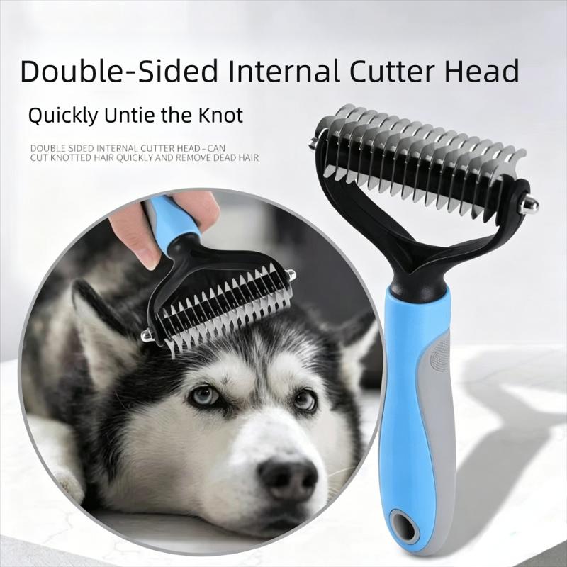 Professional Pet Deshedding Brush Dog Hair Remover Pet Hair Knot Cutter Puppy Cat Comb Brushes Dogs Grooming Shedding Supplies