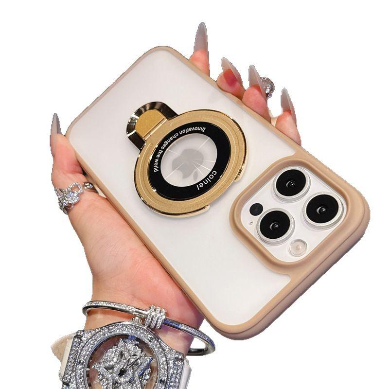 The Exfoliating Skin Feel Is High-end. The IPhone16 Youdun Magnetic Case with Stand Is Suitable for 15 Apple 13PROMAX