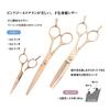 DEEDS GDZ Pink Gold Titanium by Japanese Scissors Professional Hairdressing Scissors with Storage Case [PF] Scissors, 5.5 inches, Manufacturer,
