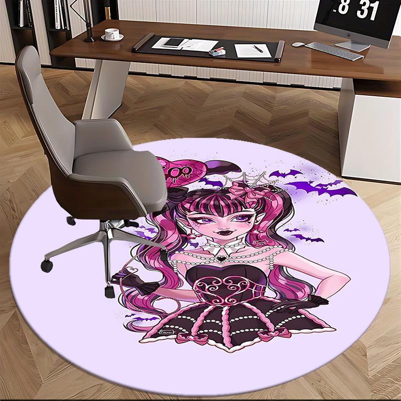 

Monster High School Theme Chair Mat Round Carpet - Home Decor , Sofa Rug , Office Mat , Gift for Any Room0463b 80cm by 80cm