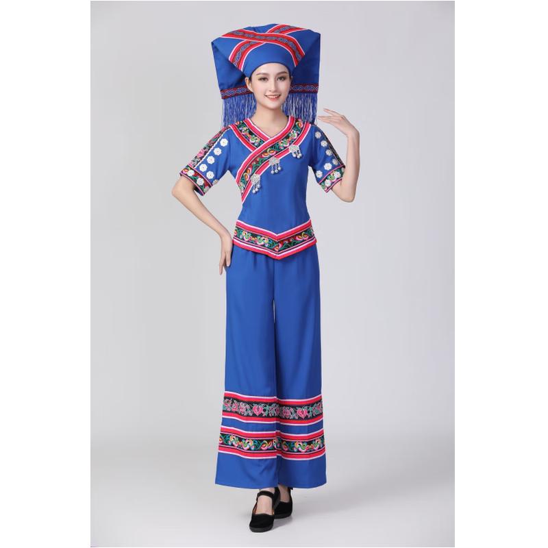 Традиционный китайский этнический костюм для выступлений 2XL