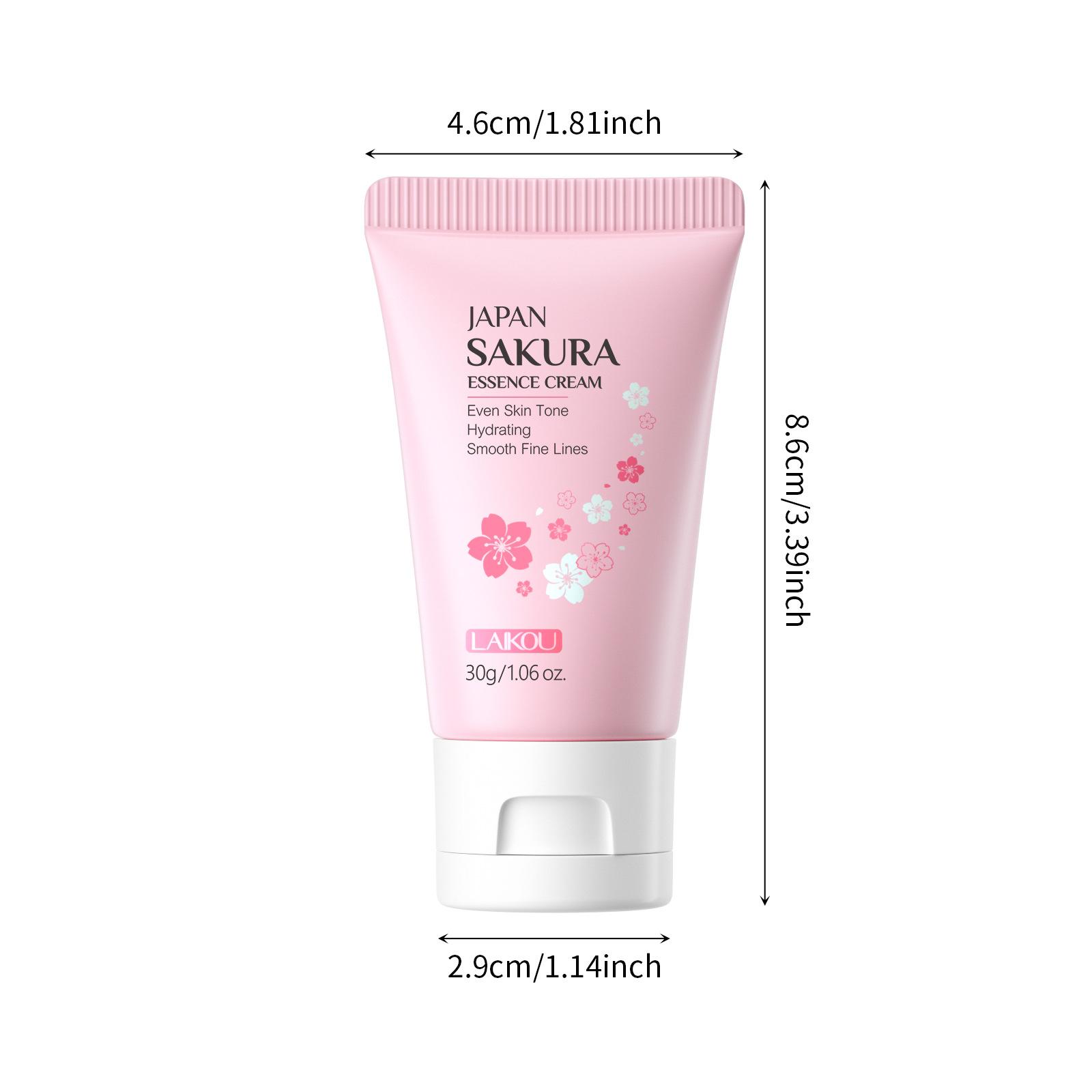 

LAIKOU Japan Sakura Essence Face Cream Hydrate Moisturizing Cherry Blossom Refreshing Essence Facial Lotion 30g 1pc