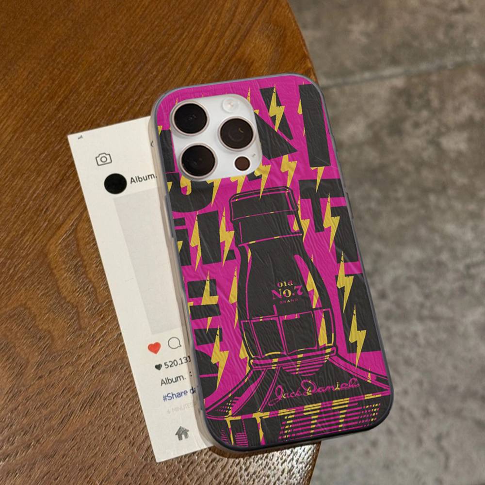

Бренд J-Jack D-Daniel Розкішний чохол для телефону Для IPhone 17 16 15 14 13 12 11 Pro Max Plus Хвилястий бампер Задня кришка Корпус iPhone 17pro max