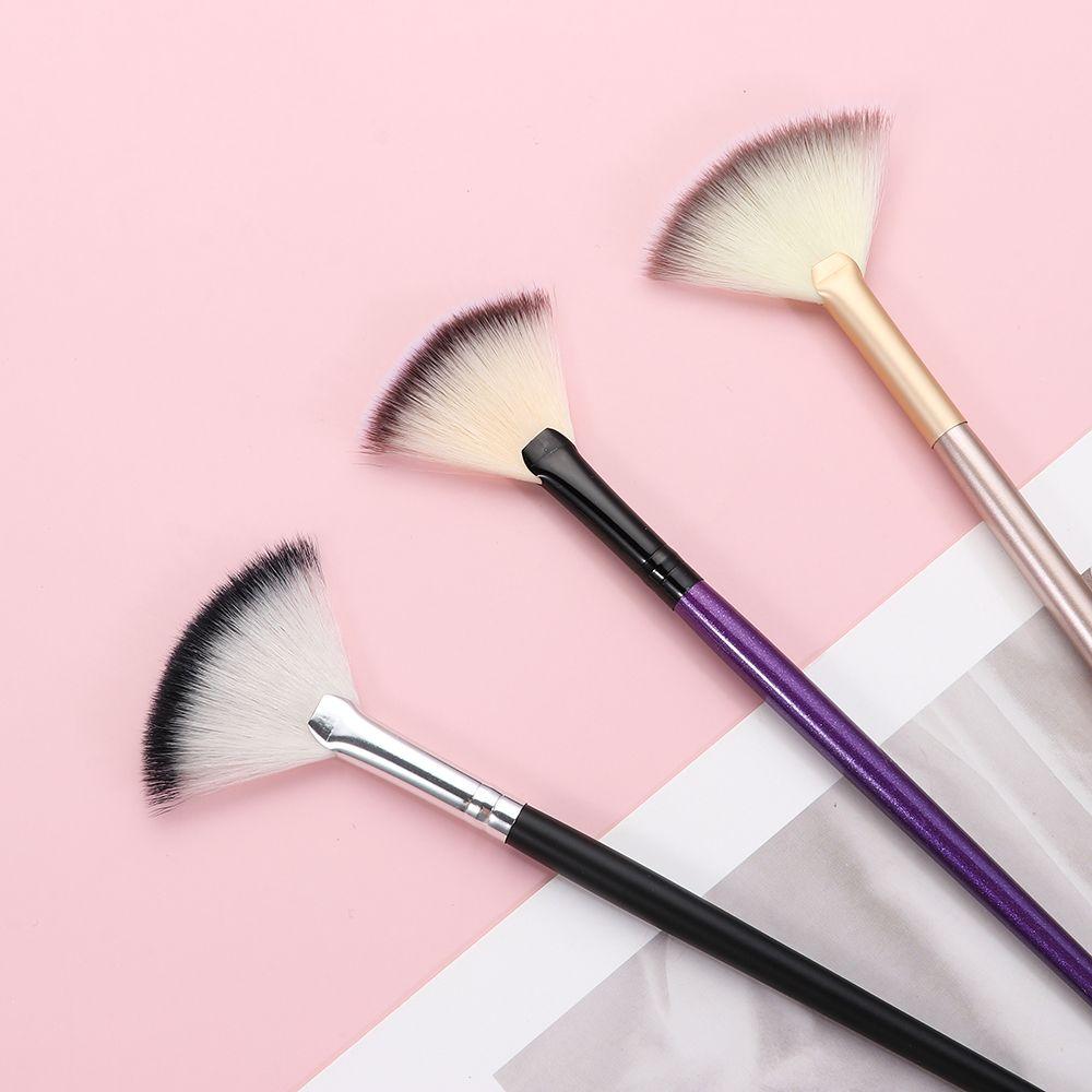 1Pcs New Professional Soft Makeup Brush Diamond Face Fan Powder Brushes High Quality Fan Applicator for Facials Cosmetic Tool