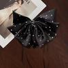 Korean Chic Polka Dot Bow Hair Clip for Low Ponytails