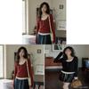 Fashion Long Sleeve T Shirt With Color Block Design For Casual Wear