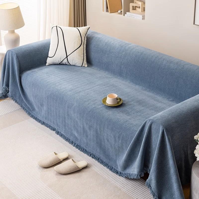 Chenille Fischgrätenmuster Sofa Handtuchbezug Stoff Rutschfestes Sofakissen Vier Jahreszeiten Universal Hoher Anspruch Vollständig bedeckt Universeller Bezug Überwurfdecke