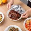 100Pcs Reusable Food Insulation Cover Extendable Dish Protection Cover  Refrigerator