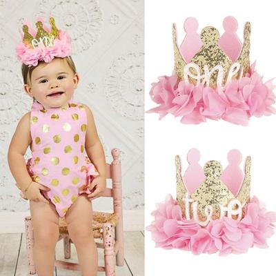 Cute Floral Jacobs Photography Props Birthday Headwear Baby Crown Hairband Party Hat