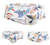 GAY Euro-Amerikanische Mid-Low Rise Herren Unterhose mit Kopf-Print, U-Konvexes Mesh, Atmungsaktiv & Feuchtigkeitstransportierend, Schweißabsorbierender Stil E085.