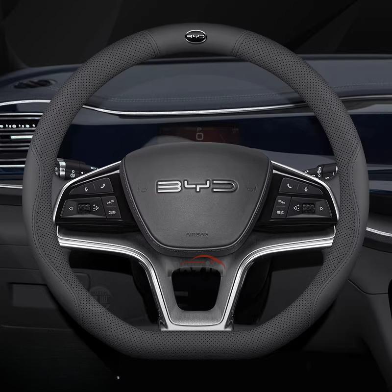 Leder Auto Lenkradabdeckung für BYD Seal U Dmi Innenzubehör BYD Sealion 5 7 2025 2026 Lenkradabdeckung