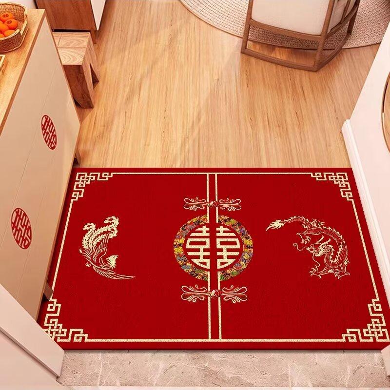 Wedding Bathroom Door Absorbent Mat Toilet Household Quick-drying Carpet Toilet Diatomaceous Mud Non-slip Cushion