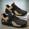 New Autumn and Winter Leather Surface Flat Bottom Comfortable Double Color Driving Casual Shoes Sports Shoes