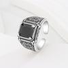 Yin Taifei Retro Korean-Japanese Silver Open Ring - Versatile Court Style for Women & Men