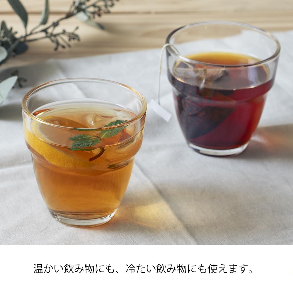 HARIO Heat Resistant Stack Glass Set of 2 260mL Heat Resistant Glass Stackable MicrowaveDishwasher Safe Made in Japan HARIO Glass HSG-1624