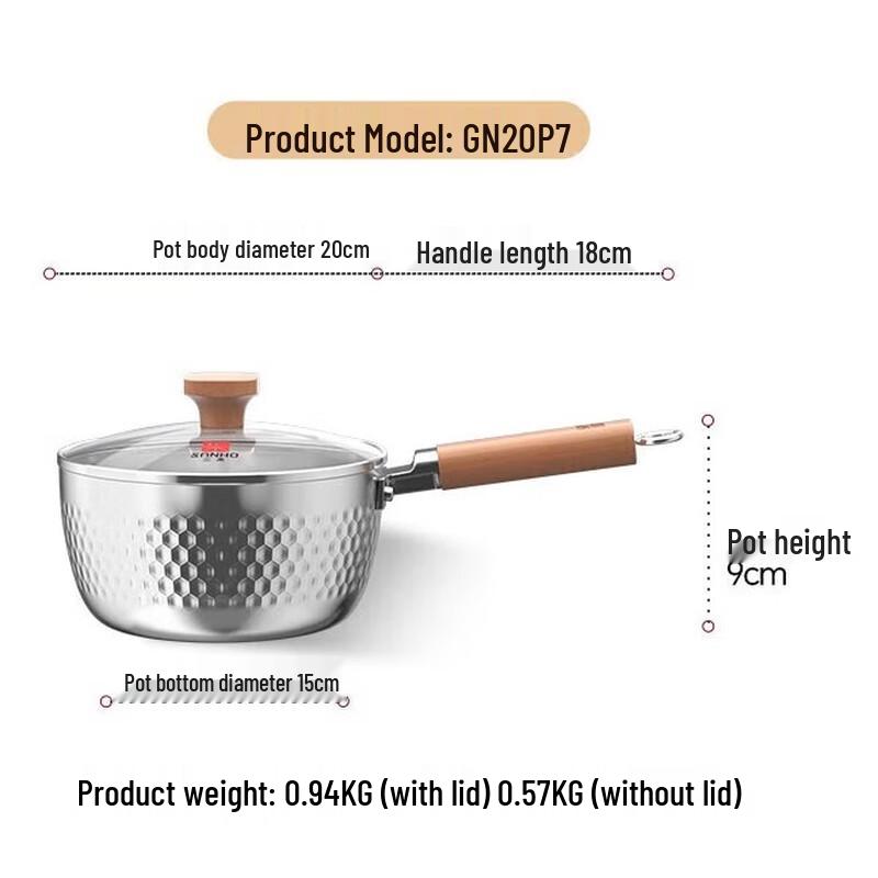 

Sanhe 304 Stainless Steel Multi-Function Yukihira Pot