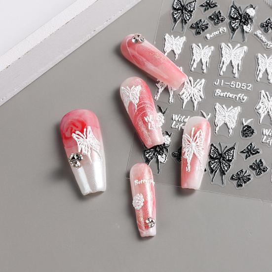 Ins Style for Nail Glossy Stickers Long-Lasting 5D Finish Perfect Nail Decoration Nail Art Sticker