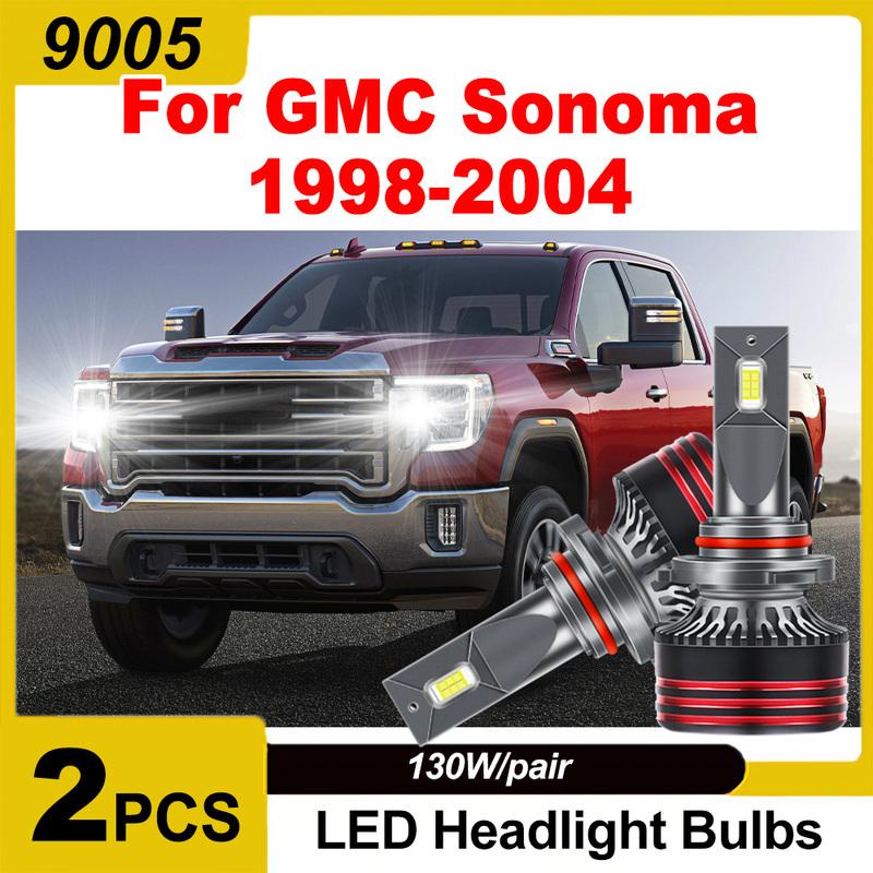 

2PCS 6000K White 9005 Auto Headlamps Bulbs 3570 CSP Chips 30000LM High Power 150W LED Car Headlights For GMC Sonoma 1998-2004 9005/HB3