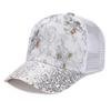 Hat Women's Summer Breathable Mesh Hat Shining Baseball Hat Fashion Duck Tongue Hat Sunshade Sun Cap Dome