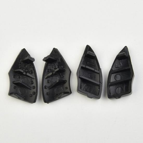 4pcs/set For500 CD Car Button Black Trim Cover Removal Replace Parts