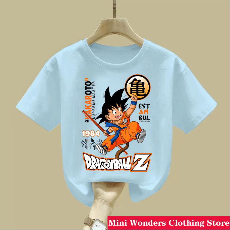 New Dragon Ball Z T Shirt Children New Kawaii 2025 Funny Summer Cartoon T-shirt for Boys Girls Kid Clothing Unisex Short Sleeves