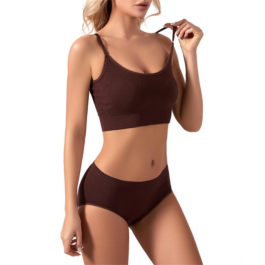 Women's Camisole With Bottom And Chest Pad, Sexy Oversized Underwear With Chest Pad