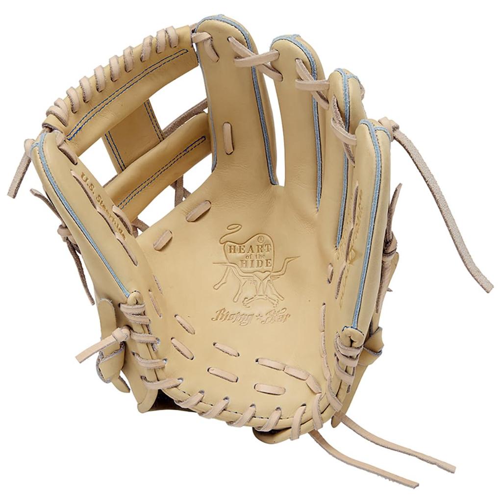 Rawlings Baseball Adult Genuine HOH RISING STAR COMB GH5HRN6X0 Size Throw On the Left Glove, Hardball, Size, Leather, [Infield], 11.2, Black/camel.