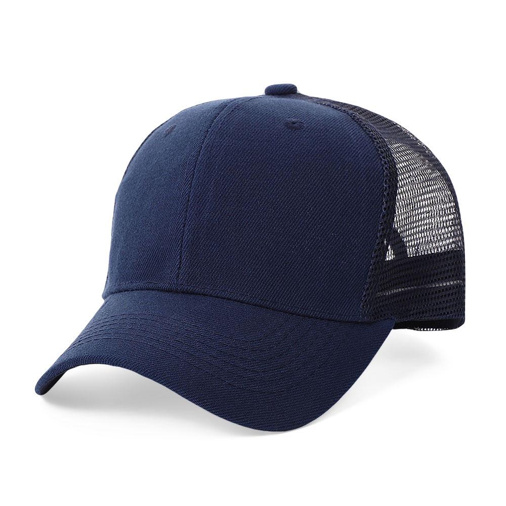 Unisex Summer Breathable Six-Panel Mesh Baseball Cap with Custom Logo for Outdoor Sports