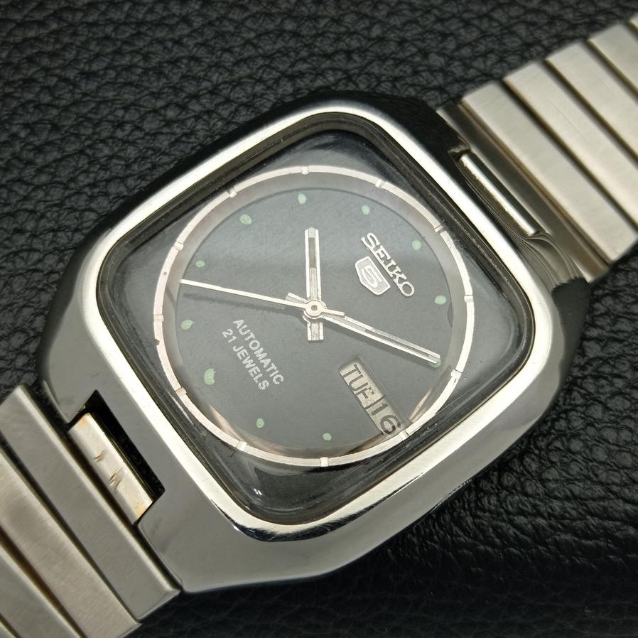 USED CLASSIC SEIKO 5 AUTOMATIC 7005A MENS JAPAN ORIGINAL DIAL WATCH A416162-2 R10621f-a416162