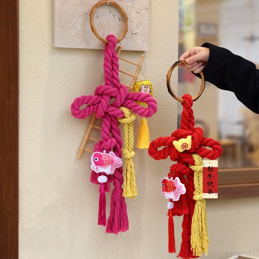 Small Bell Spring Festival Pendant Fu Character Tassel Ornament Chinese New Year