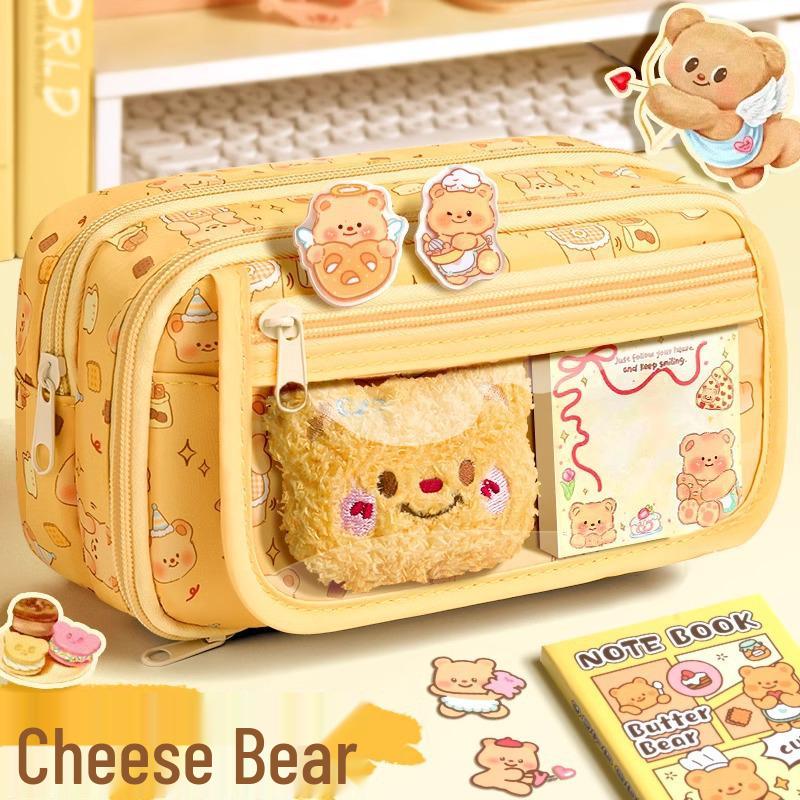 Butter Bear Pencil Case & Stationery Set - Back to School Reward, Birthday Gift, or Party Favor for Kids