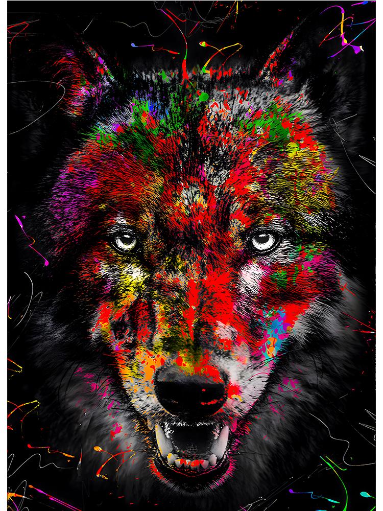 Abstract Graffiti Art Lion Tiger Giraffe Canvas Art Animals Posters and Prints Wall Art Decor Pictures For Living Room Cuadro